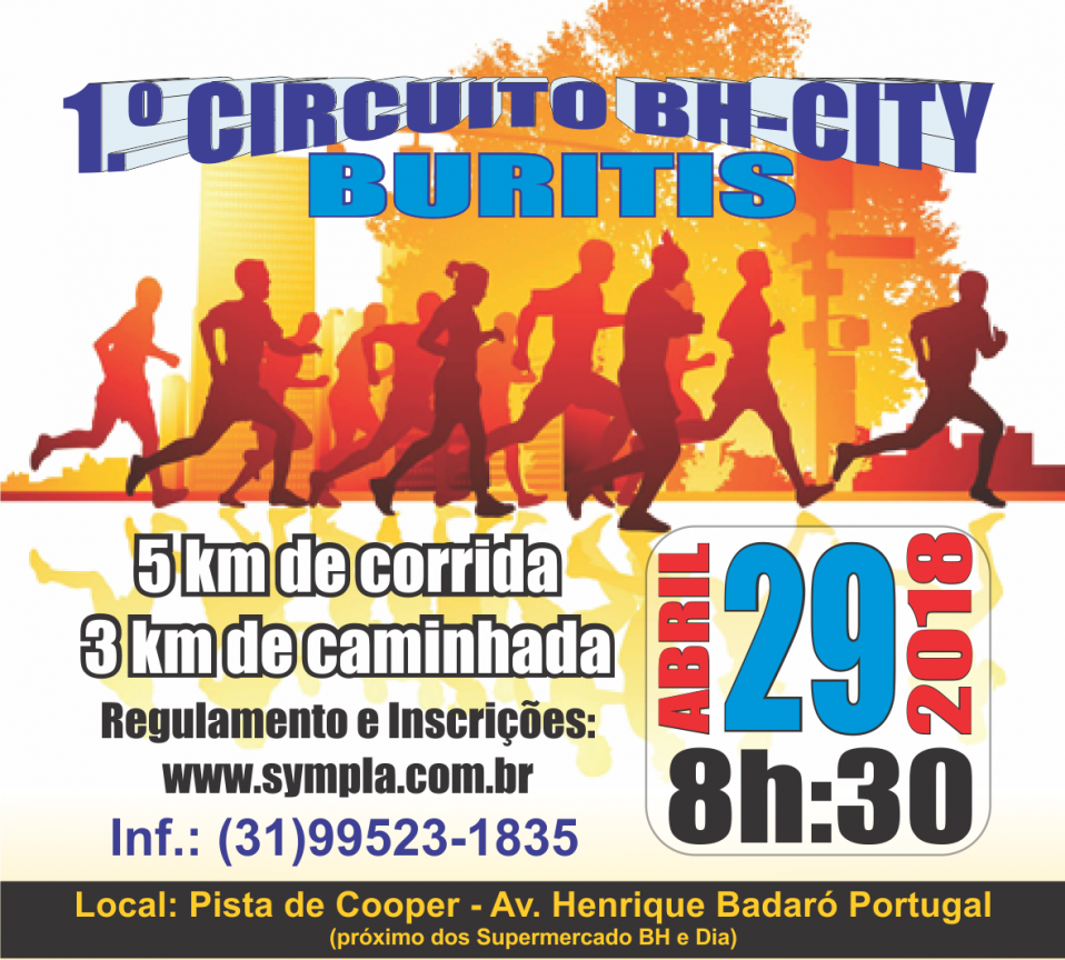 Chamada Circuito BhCity Buritis Corrida Rustica 29-04-18