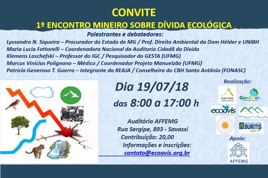 1 Encontro Mineiro Sobre Divida Ecologica